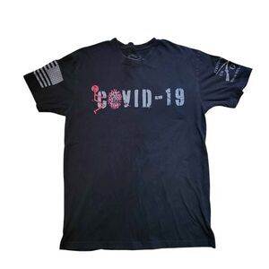 Men's Size Small Grunt Style F Covid-19 Black T-Shirt